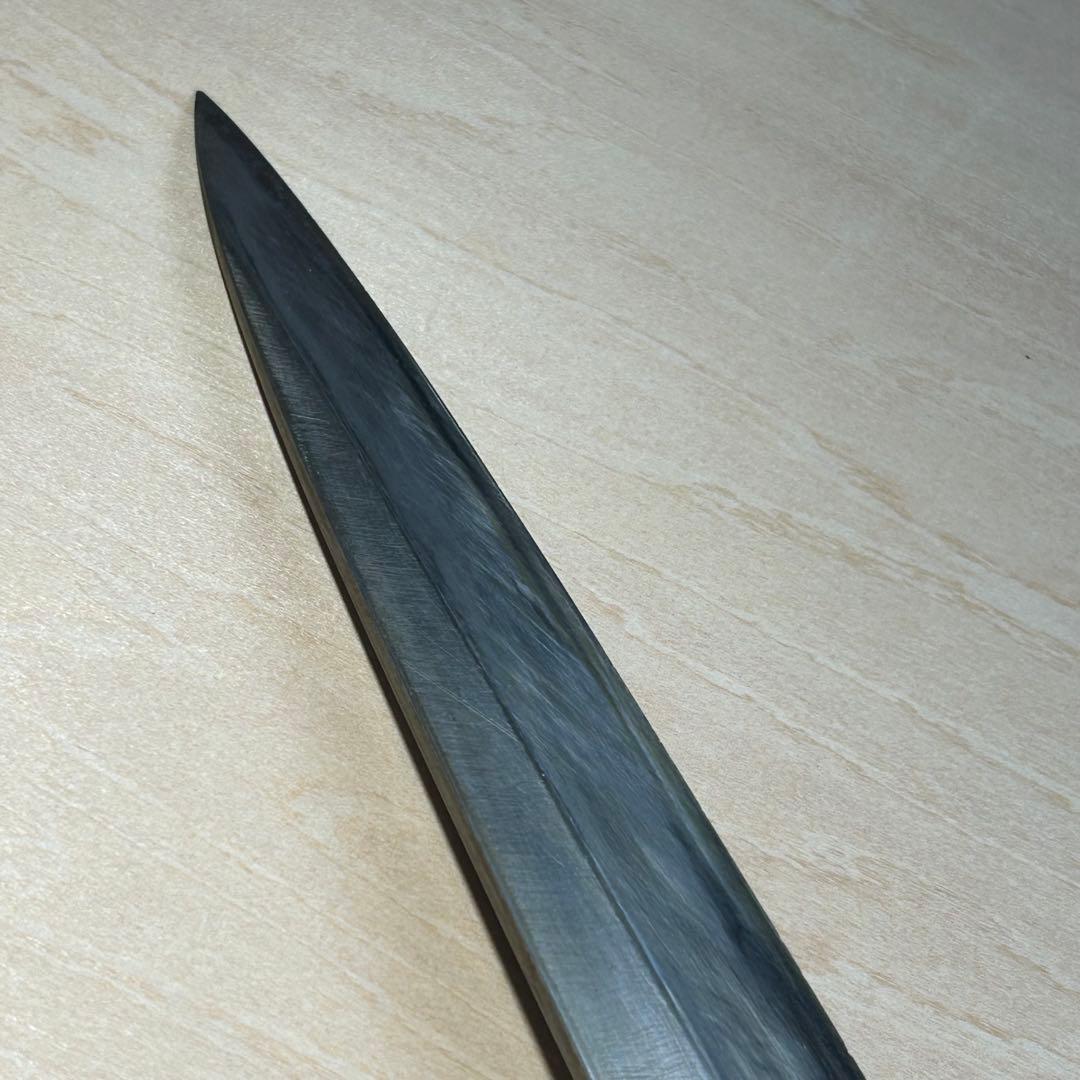 包丁 柳刃包丁 切付 職人 プロ用 波紋 正国作 使用未使用 本鍛錬 黒檀