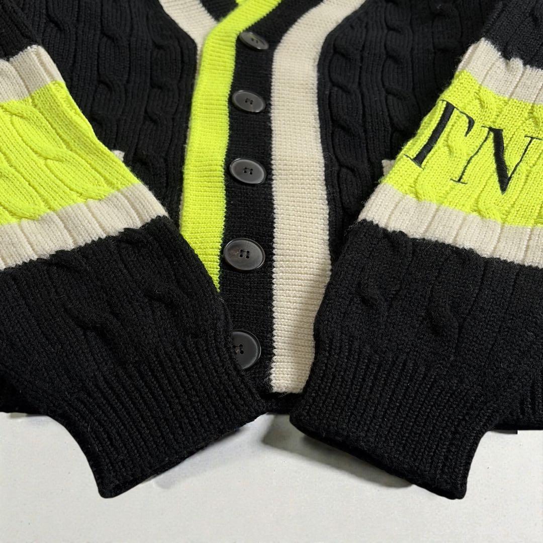 【NFC反応有】ヴァレンティノ VLTN ロゴ カーディガン ヴァージンウール
