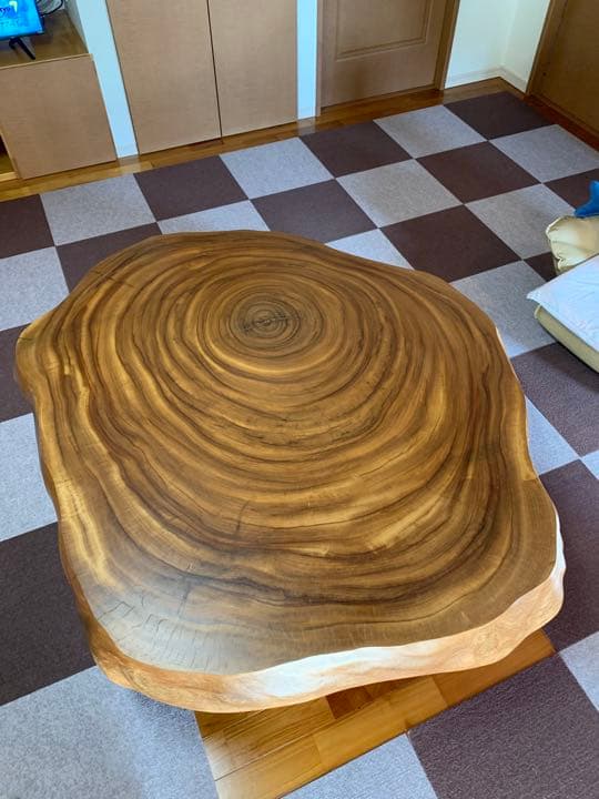 テーブル ローテーブル 一枚板