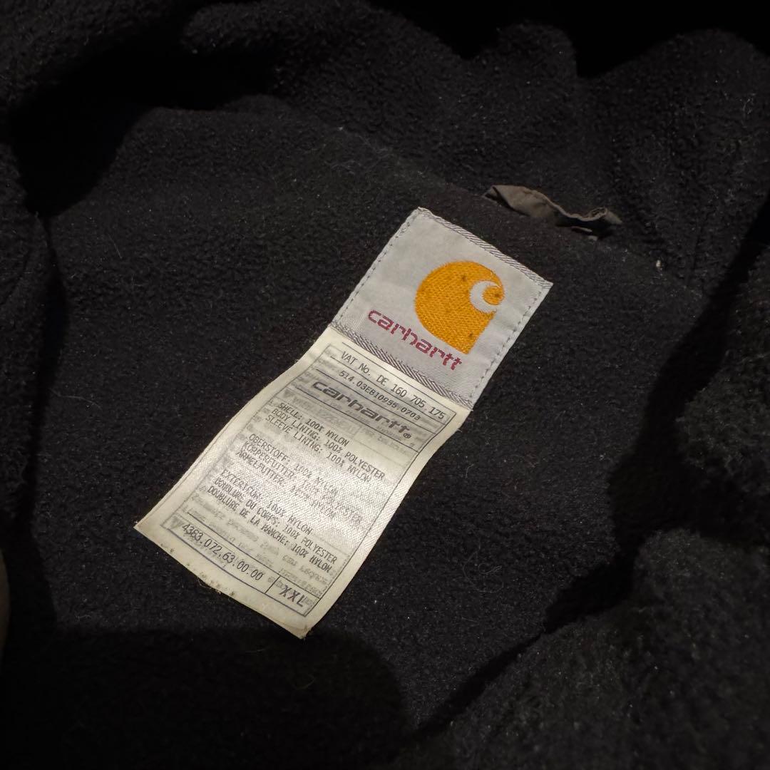 Carhartt カーハート ナイロンアノラックパーカー 裏地フリース カーキ