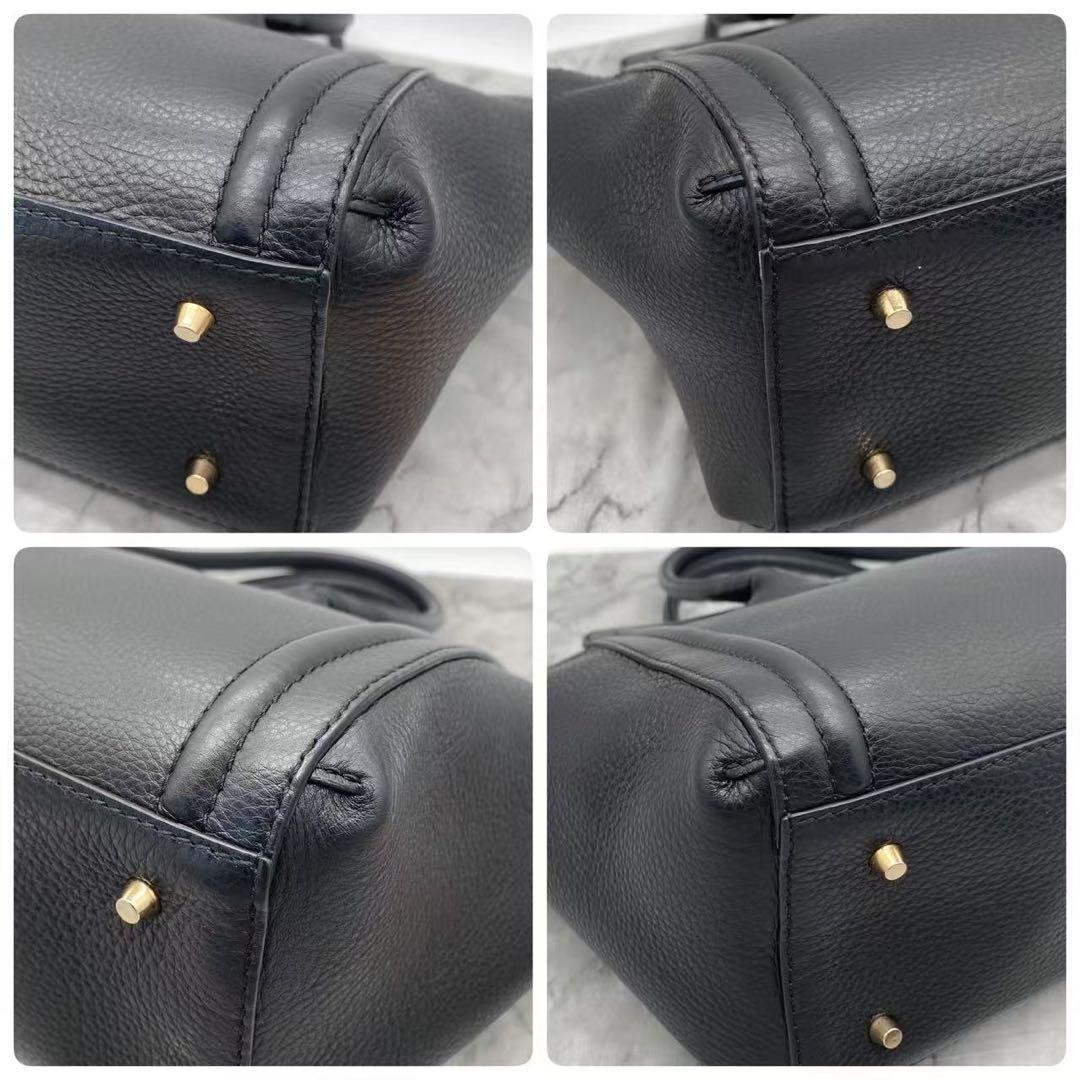 未使用級　フルラ　カレッジ　トートバッグ　A4収納　ブラック　ユニセックス