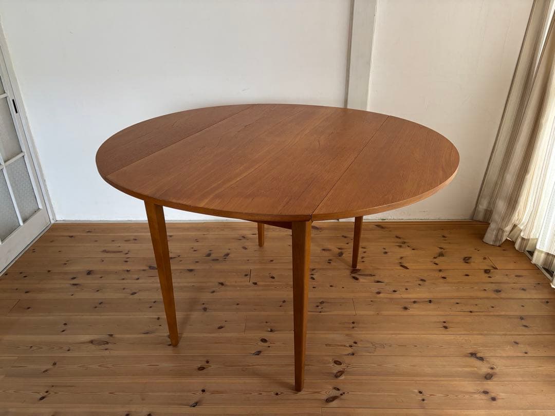 北欧ヴィンテージ　チーク　ドロップリーフテーブル