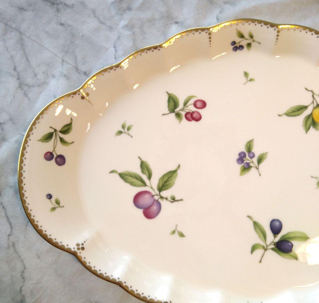 未使用品 Noritake Bone China 耳付パ－ティ－プレ－ト 大皿