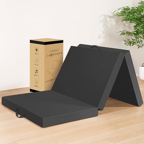 マットレス 折り畳み シングル【取っ手付き】厚さ10cm 高反発 折りた☆★☆彡