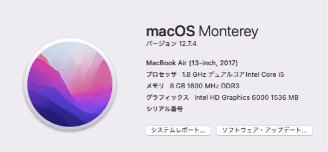 MacBook Air 13-inch / 7.2 おまけカバー付