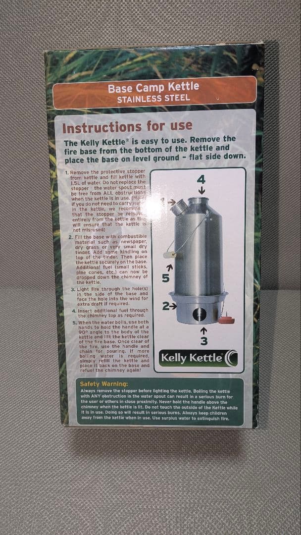 新品未使用Kelly Kettle Base Camp Kettle　1.5 L