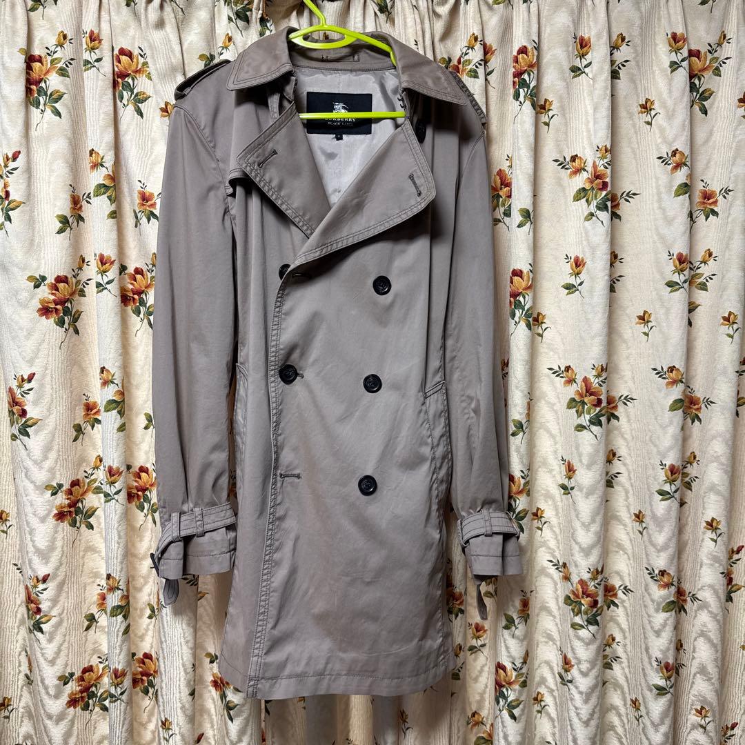 BURBERRY BLACK LABEL グレー トレンチコート M