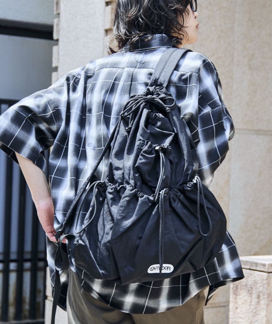 OUTDOOR PRODUCTS/ 別注 ナイロンドロストバッグ