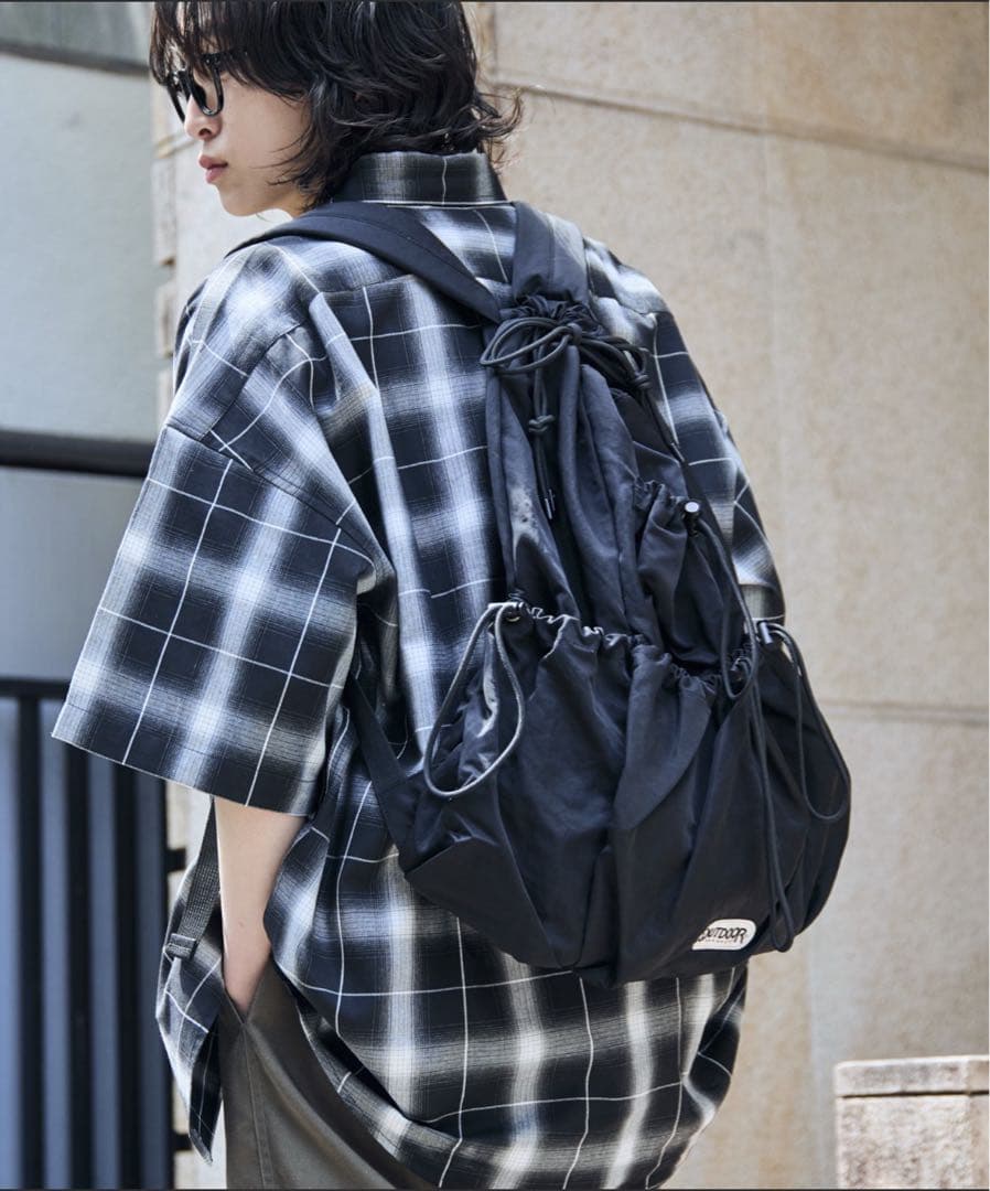 OUTDOOR PRODUCTS/ 別注 ナイロンドロストバッグ