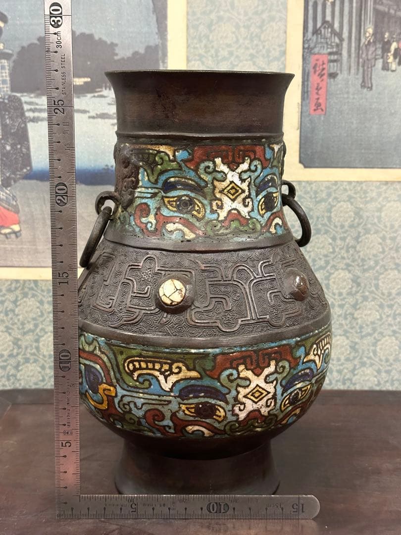 香爐？ 置物 銅器 宣德年製在銘 中國古美術