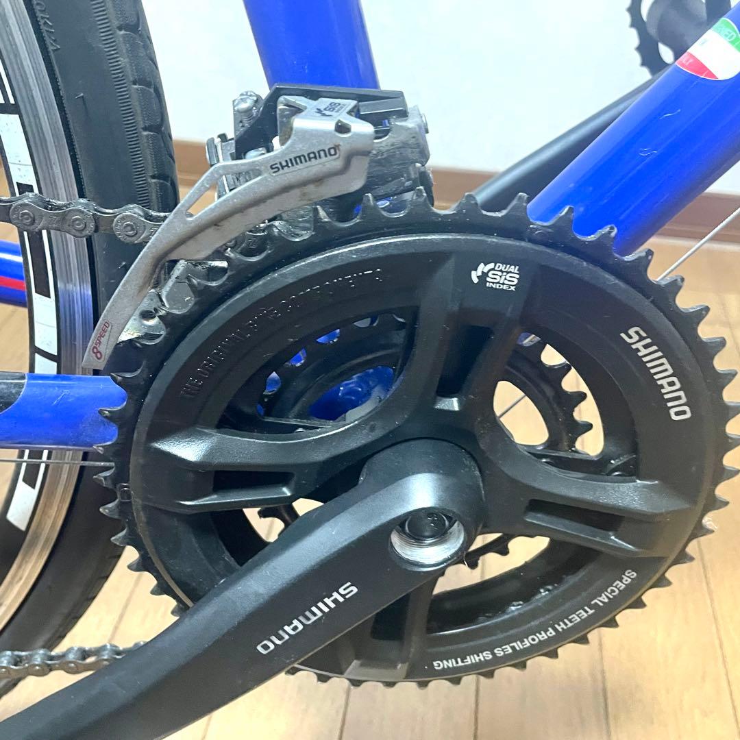 【引き取り限定】GIOS MISTRAL クロスバイク 青　室内保管　付属品多数