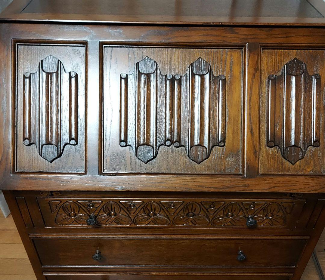 美品　ライティングビューロー　チェスト