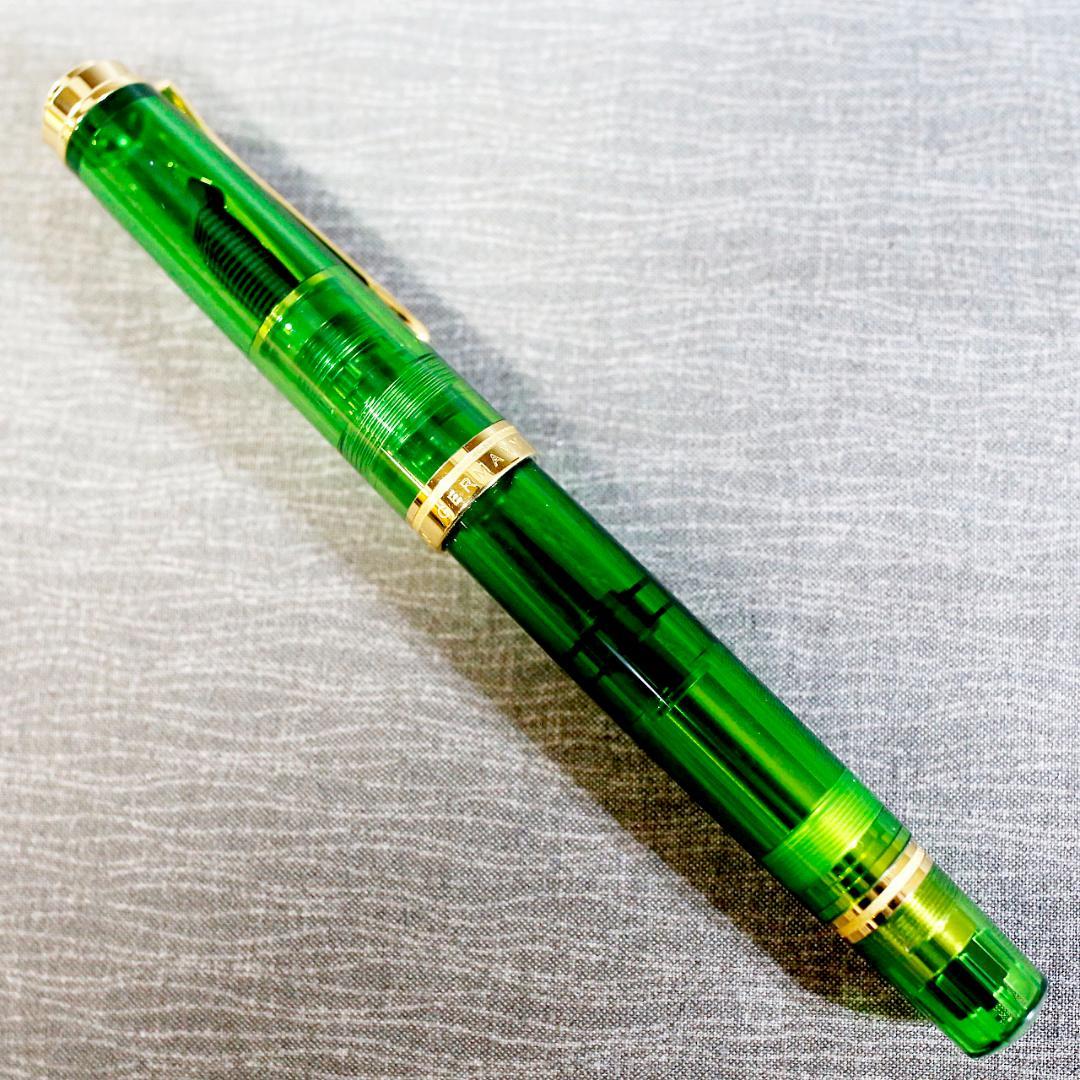 【限定品】ペリカン 万年筆 Ｍ８００ デモンストレーター グリーン