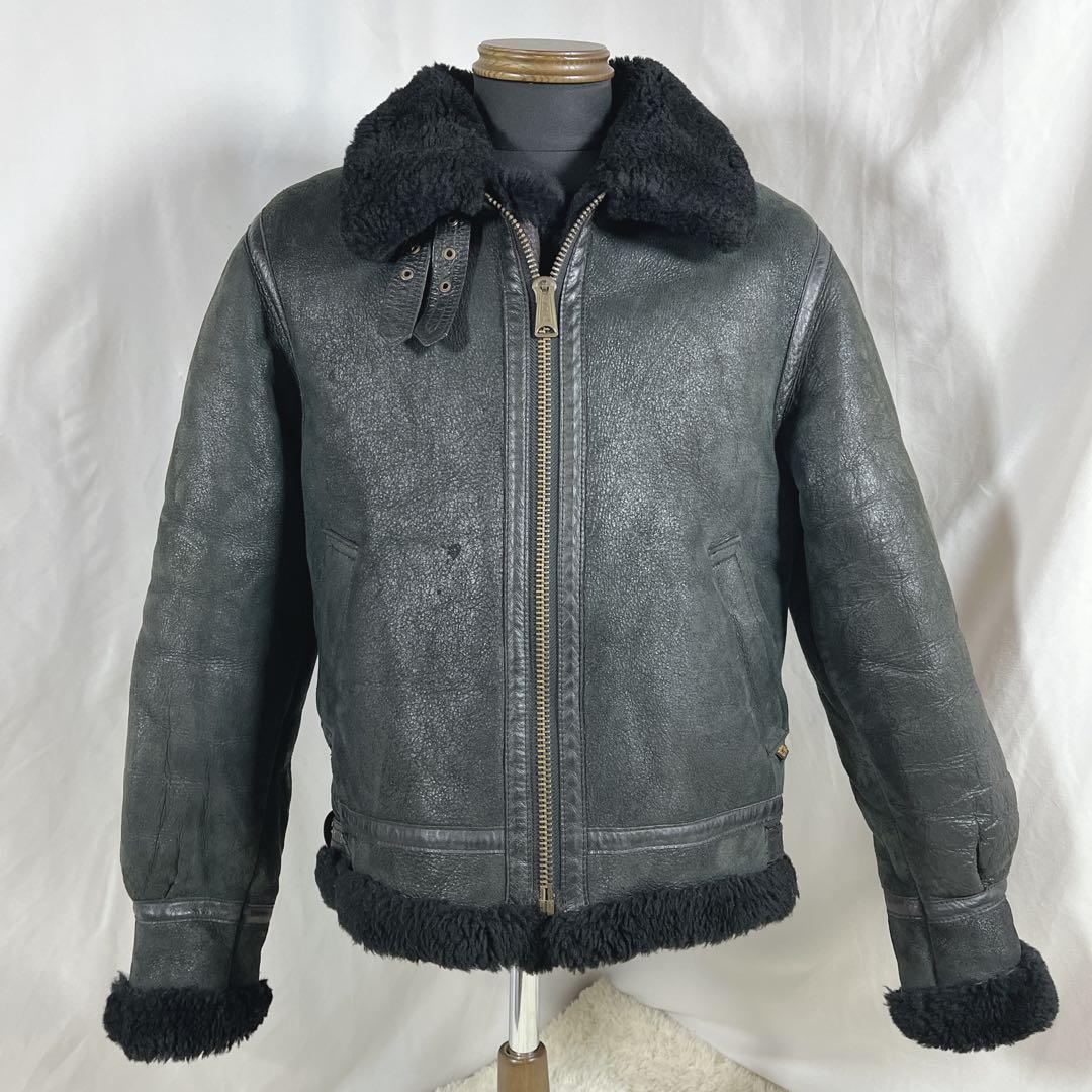 ALPHA INDUSTRIES フライトジャケット　B-3 リアルムートン
