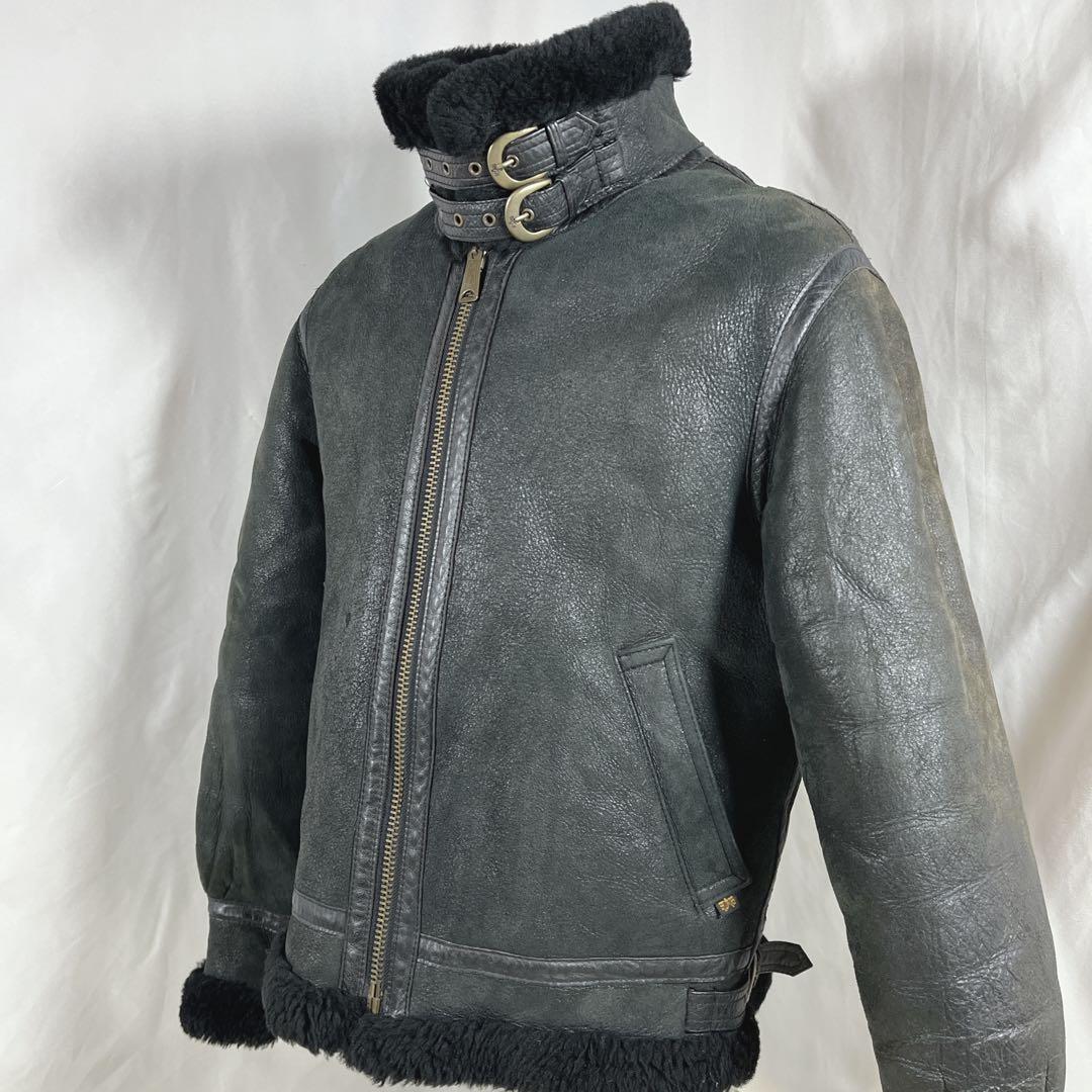 ALPHA INDUSTRIES フライトジャケット　B-3 リアルムートン