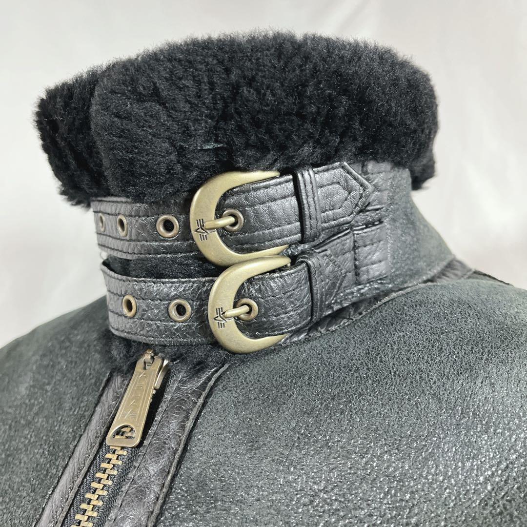 ALPHA INDUSTRIES フライトジャケット　B-3 リアルムートン