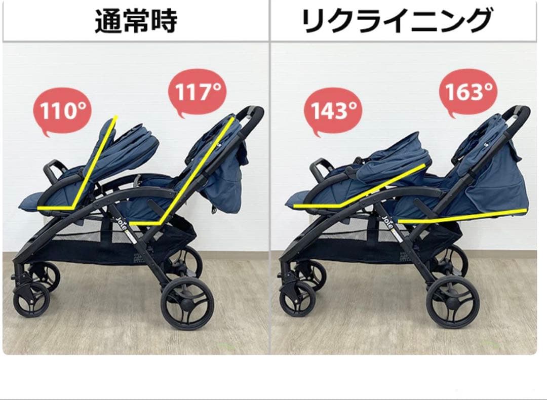 Joie ダブルバギー ネイビー