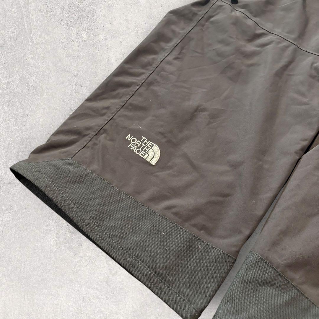 【ザ・ノースフェイス】スキー　スノボーパンツ　グレー　M ハイベント　刺繍ロゴ