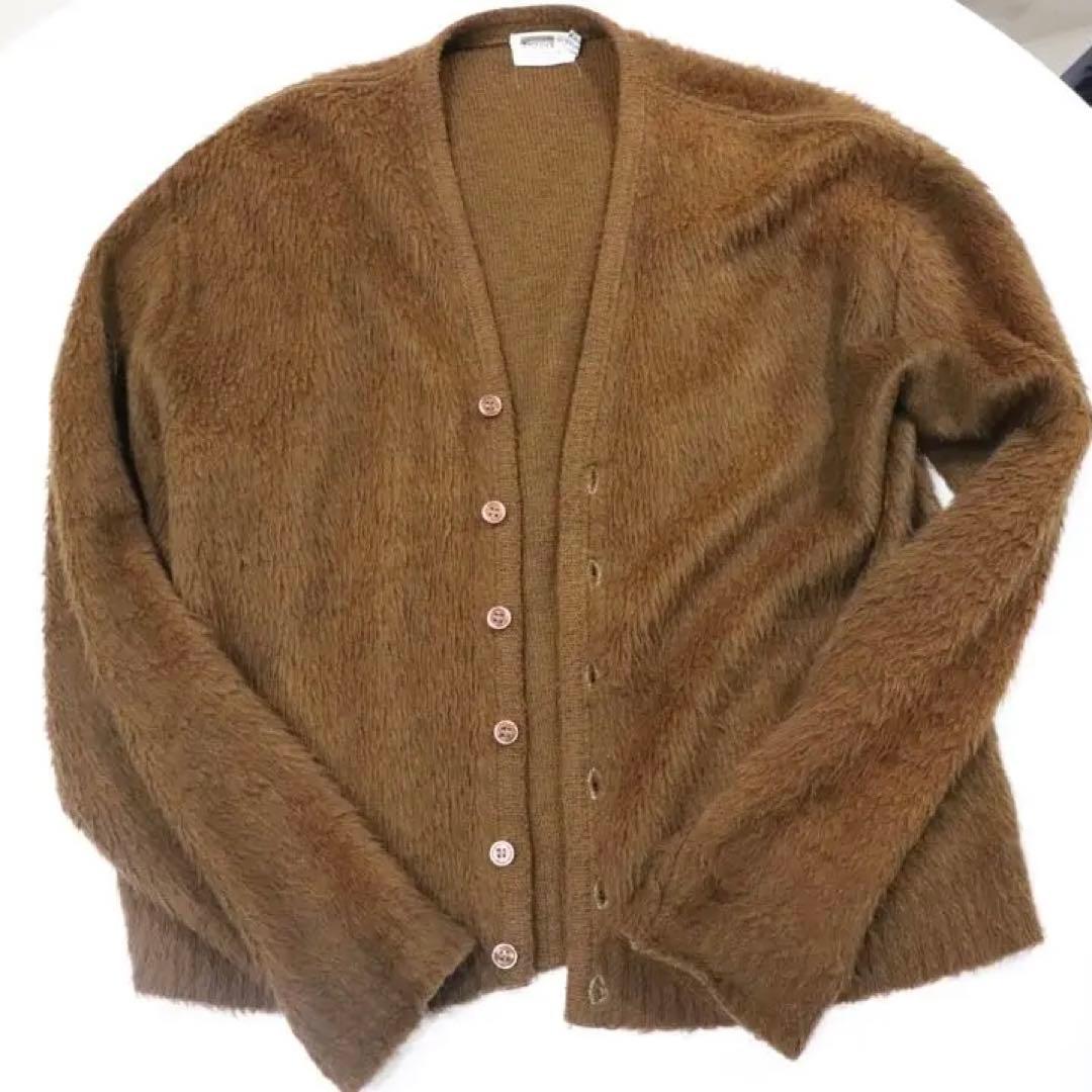 最終価格！！60s モヘアカーディガン　毛足長め　XL ビックサイズ