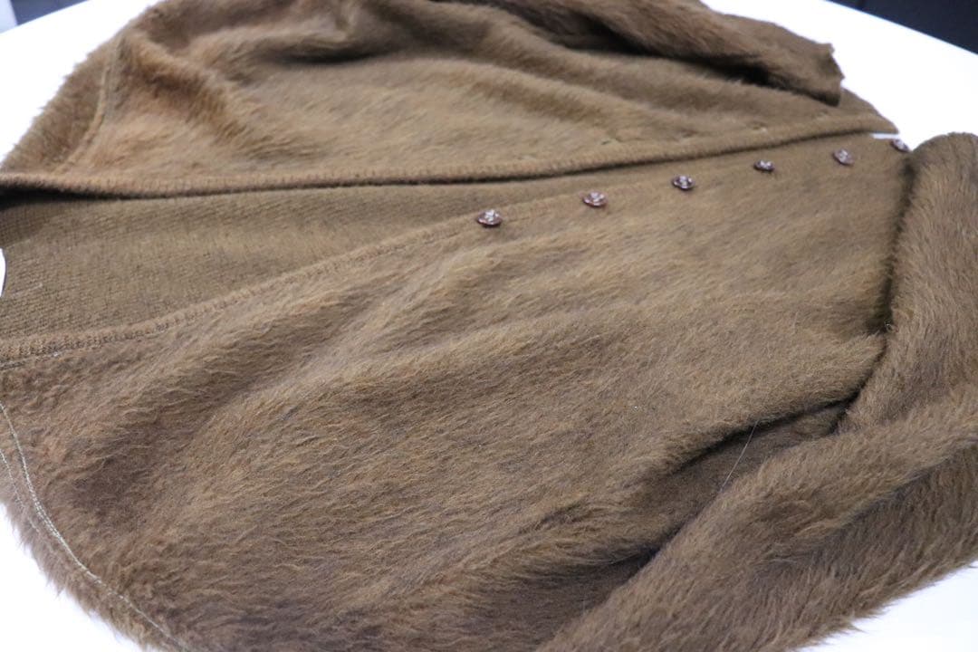 最終価格！！60s モヘアカーディガン　毛足長め　XL ビックサイズ
