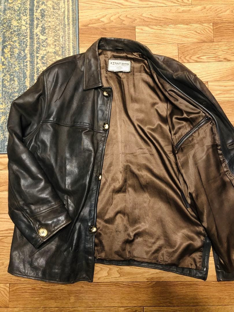 80s 90s カークラブジャケット レザー ヴィンテージ RRL レザーコート