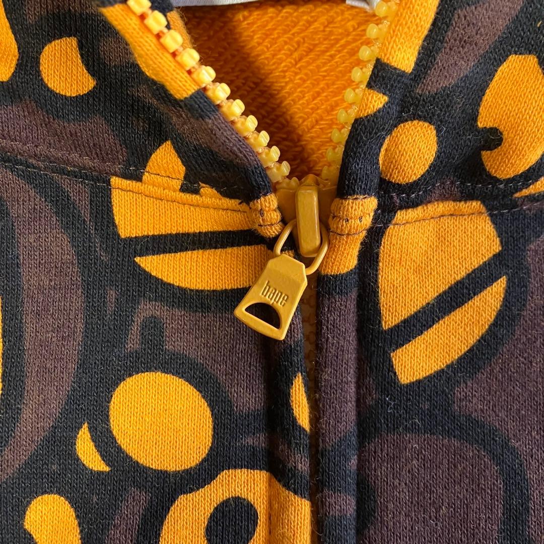 A Bathing Ape キャラクター柄パーカー S 猿 総柄