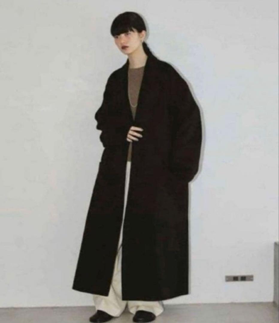 【美品】todayful Wool Over Coat ブラック36