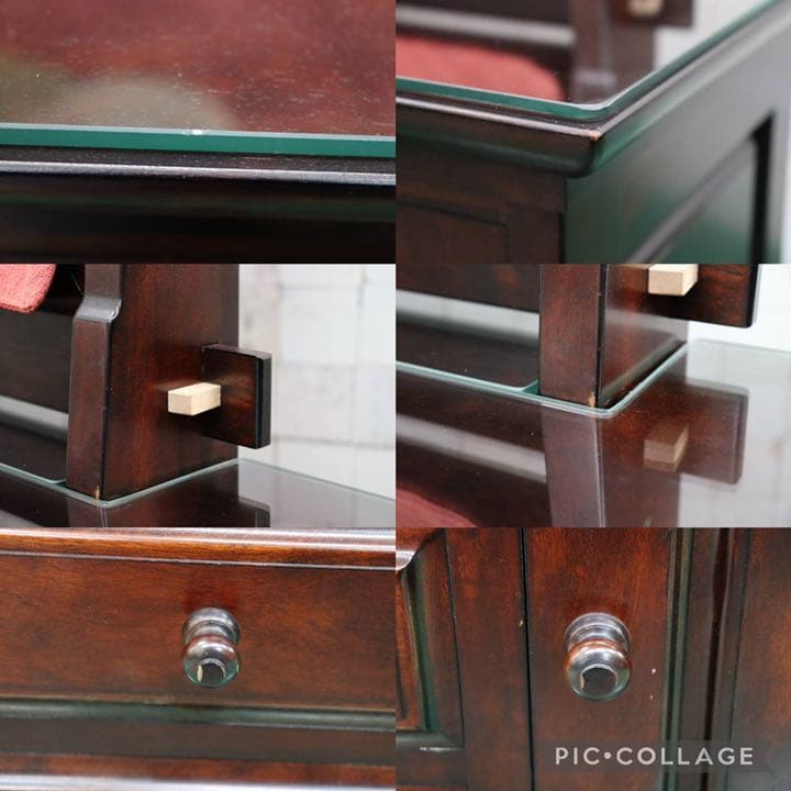 GMFH276○九州民芸家具 鏡台 ドレッサー 桜材 天然木 伝統工芸 和家具