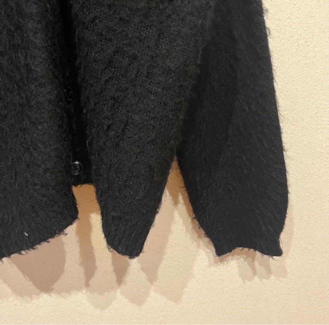 【美品】TOWNCRAFT PENNEY'S モヘア シャギー カーディガン 黒