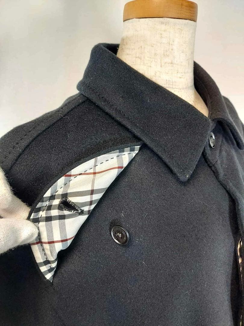 BURBERRY BLACK LABEL ステンカラーコート ライナー付き LL