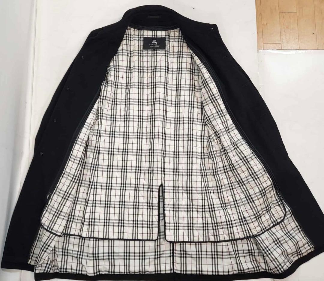 BURBERRY BLACK LABEL ステンカラーコート ライナー付き LL