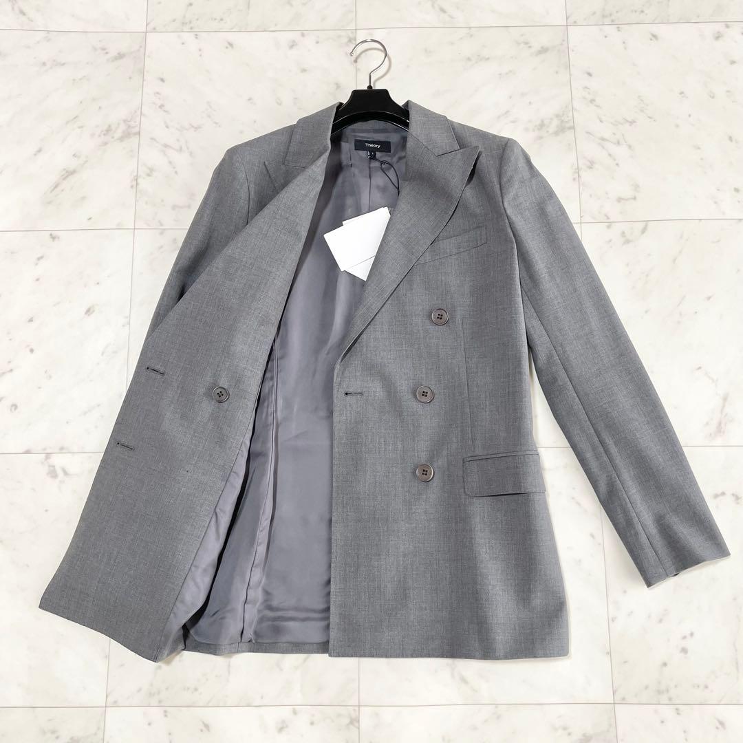 新品　Theory スーツ　セットアップ　ジャケット　パンツ　ダブル　グレー