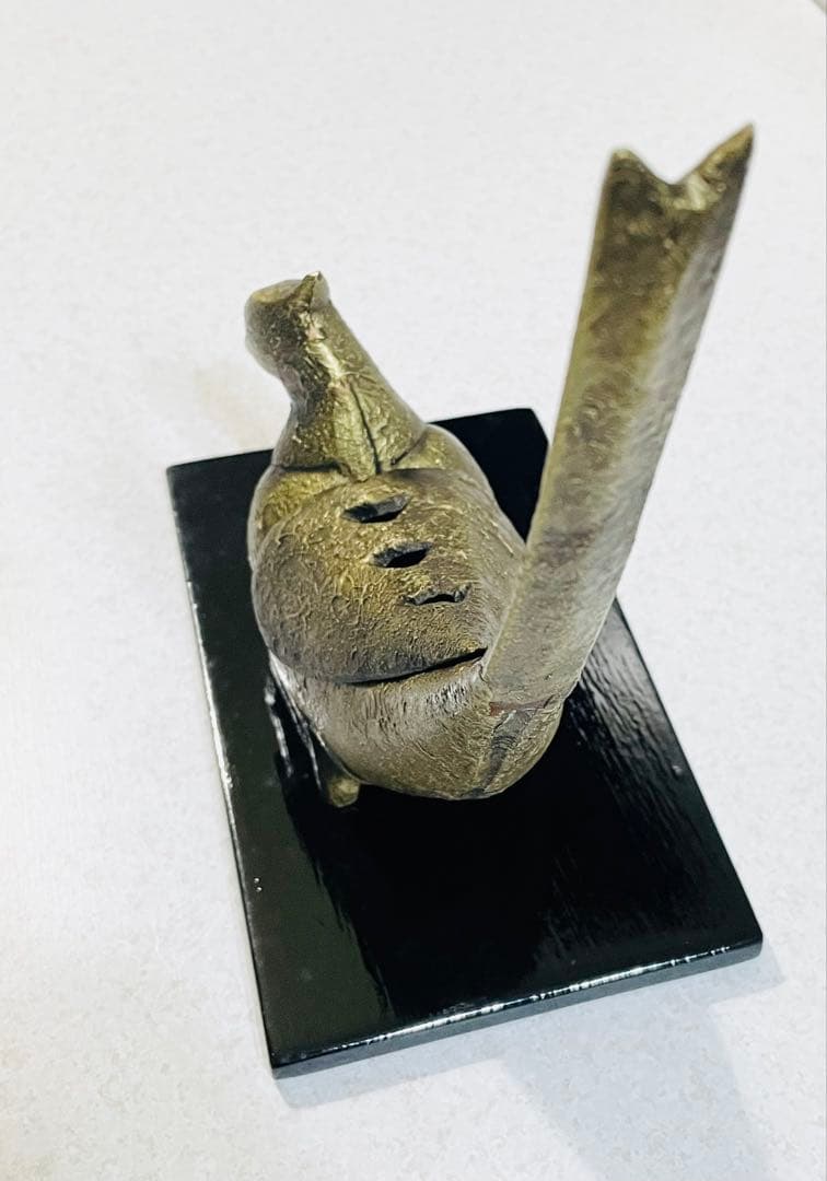 日本工芸会正会員 菊地熊治 作 山形県産 雉（きじ）香炉 共箱・略歴紙付 未使用