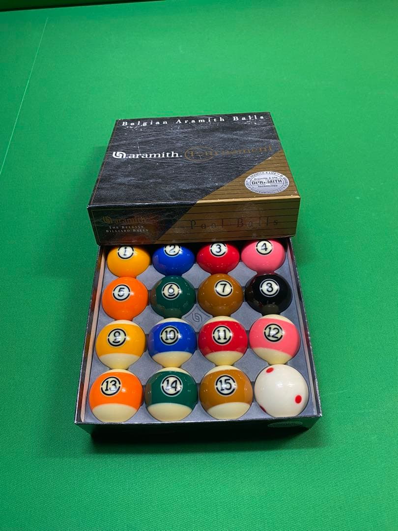 ビリヤード　アラミス社デュラミストーナメントボールセット