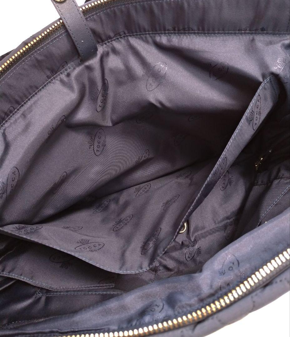 【新品】TOCCA トッカのクローバーキルトマザーズバッグ　ネイビー