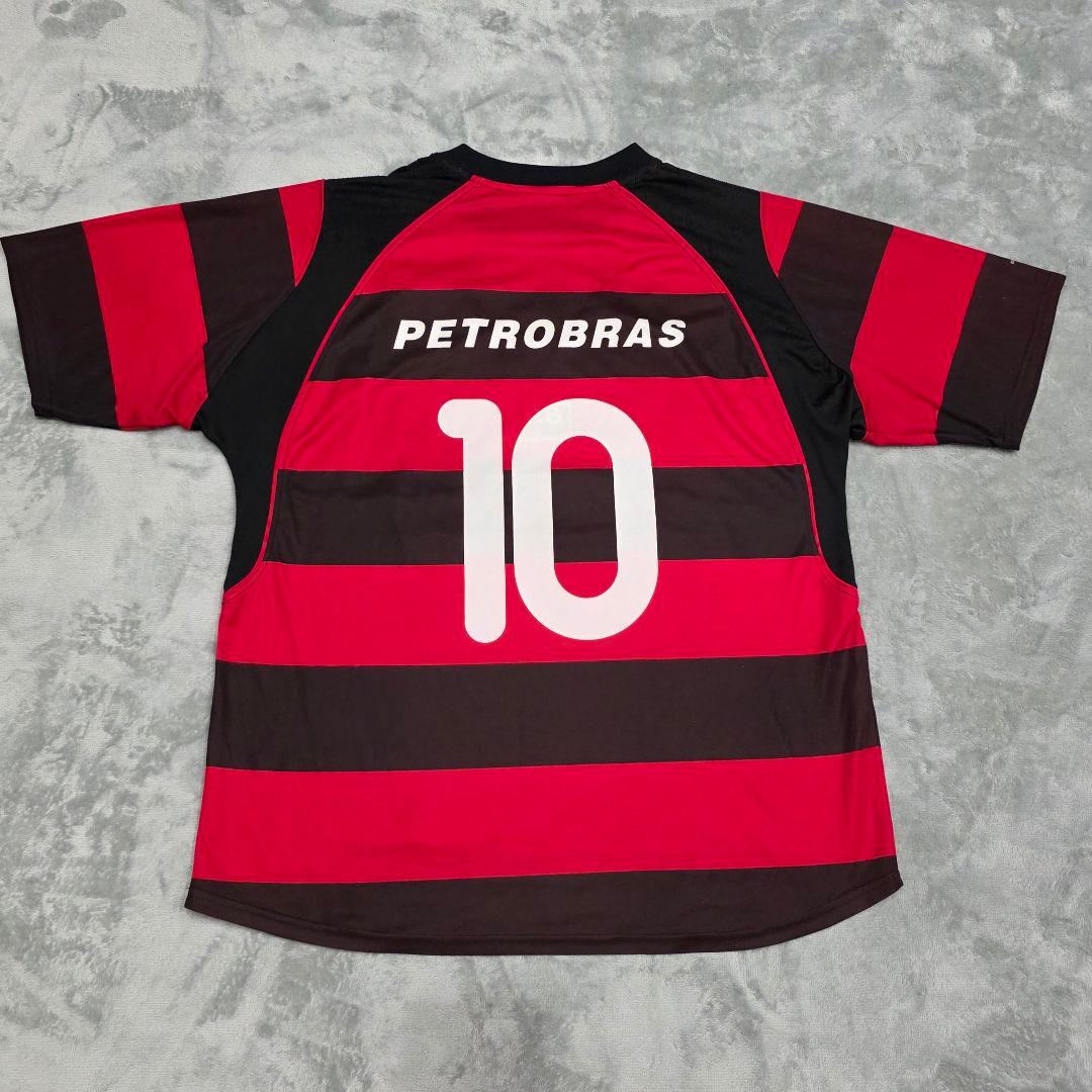 フラメンゴ　ユニフォーム　XL　NIKE　ナイキ　レッド　ボーダー　10番