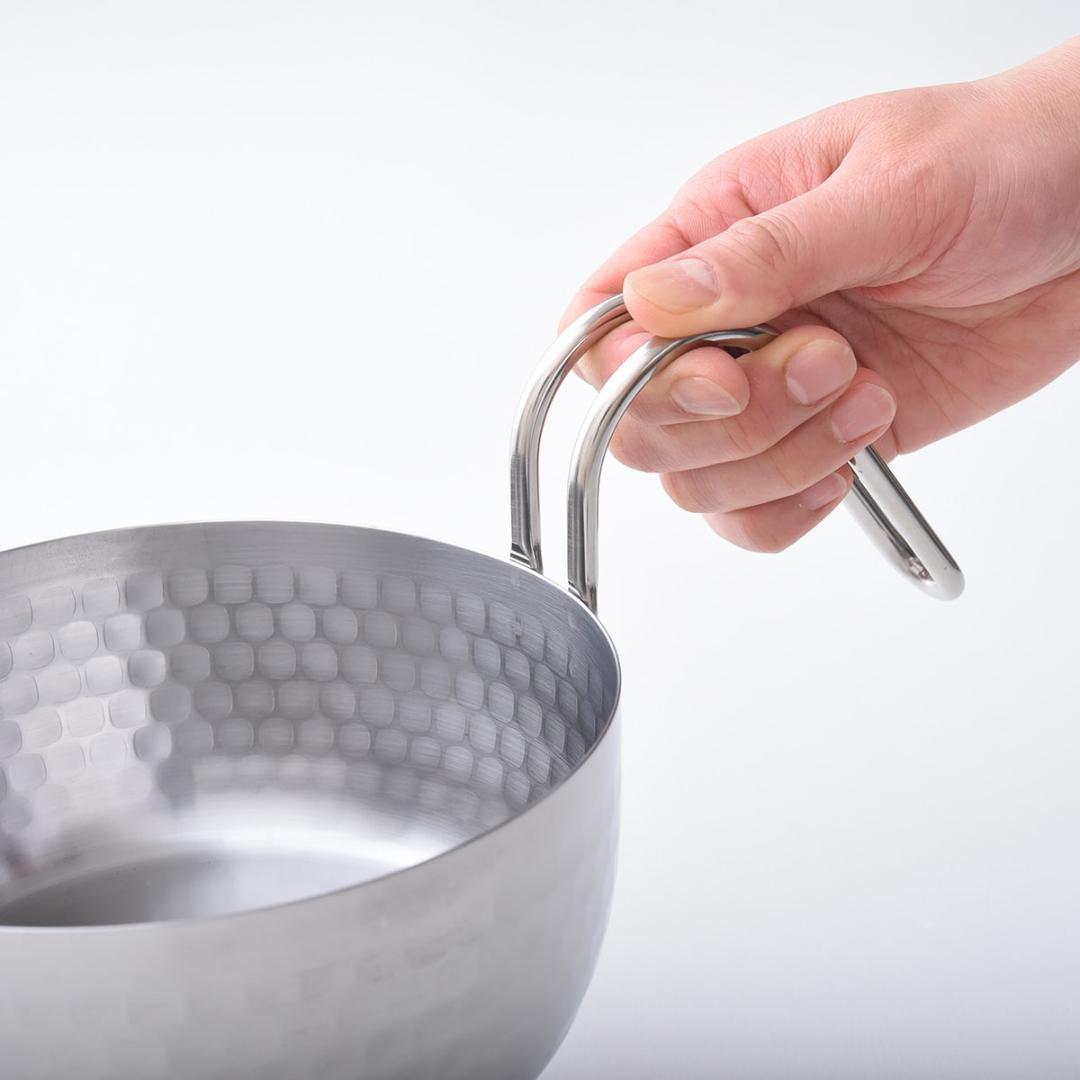 取っ手も便利な雪平鍋　マルチポットタイプ 16cm&18cm 2個セット