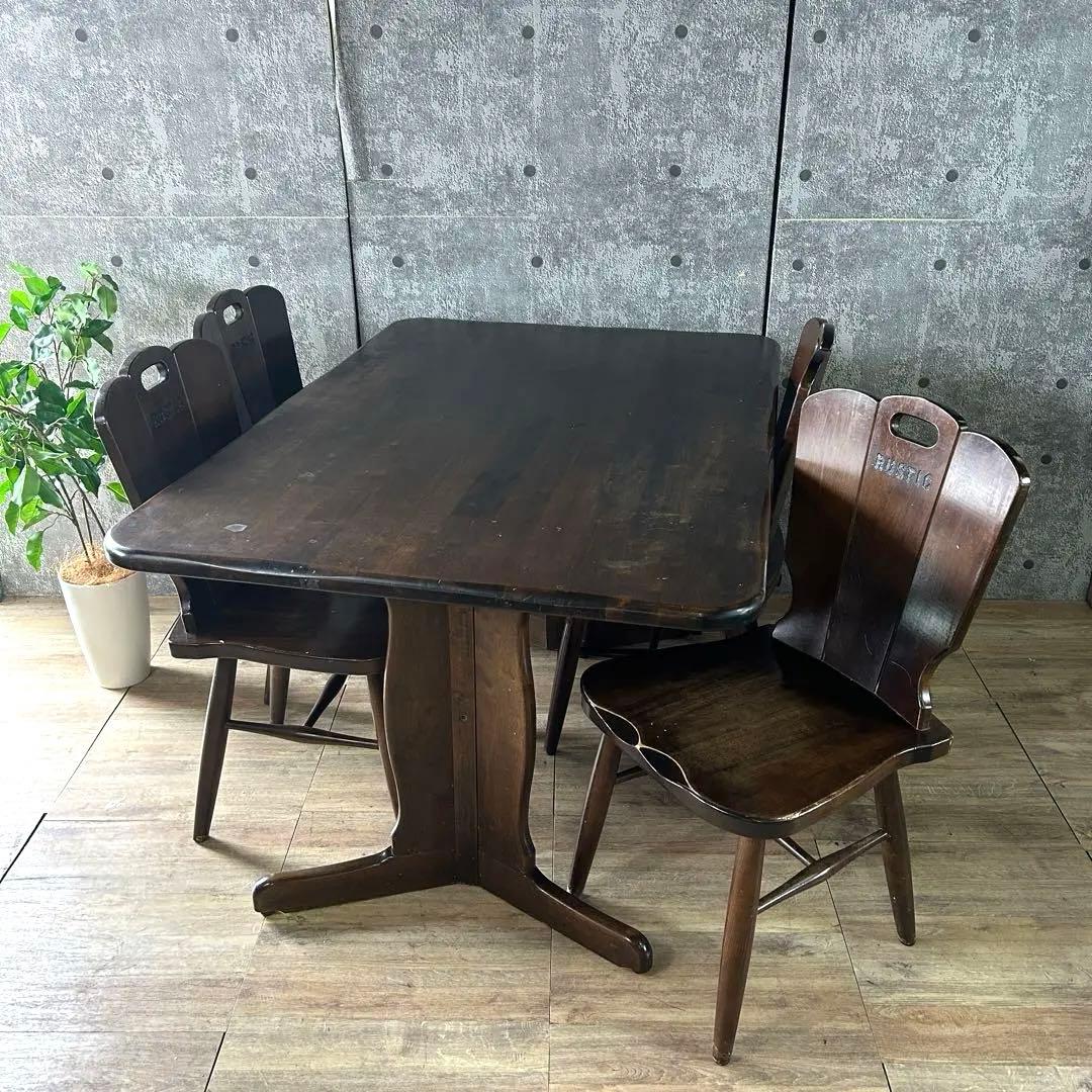ふみこタニシ꧁カリモク家具 karimoku꧂RUSTICダイニングセット