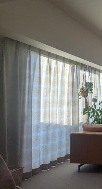 ②195×125cm×2枚 ドレープカーテン 川島織物