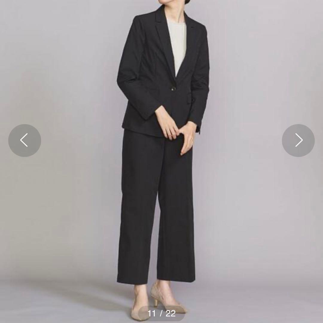 ID ユナイテッドアローズ TECHSTURE スーツ パンツ 洗える 撥水 M