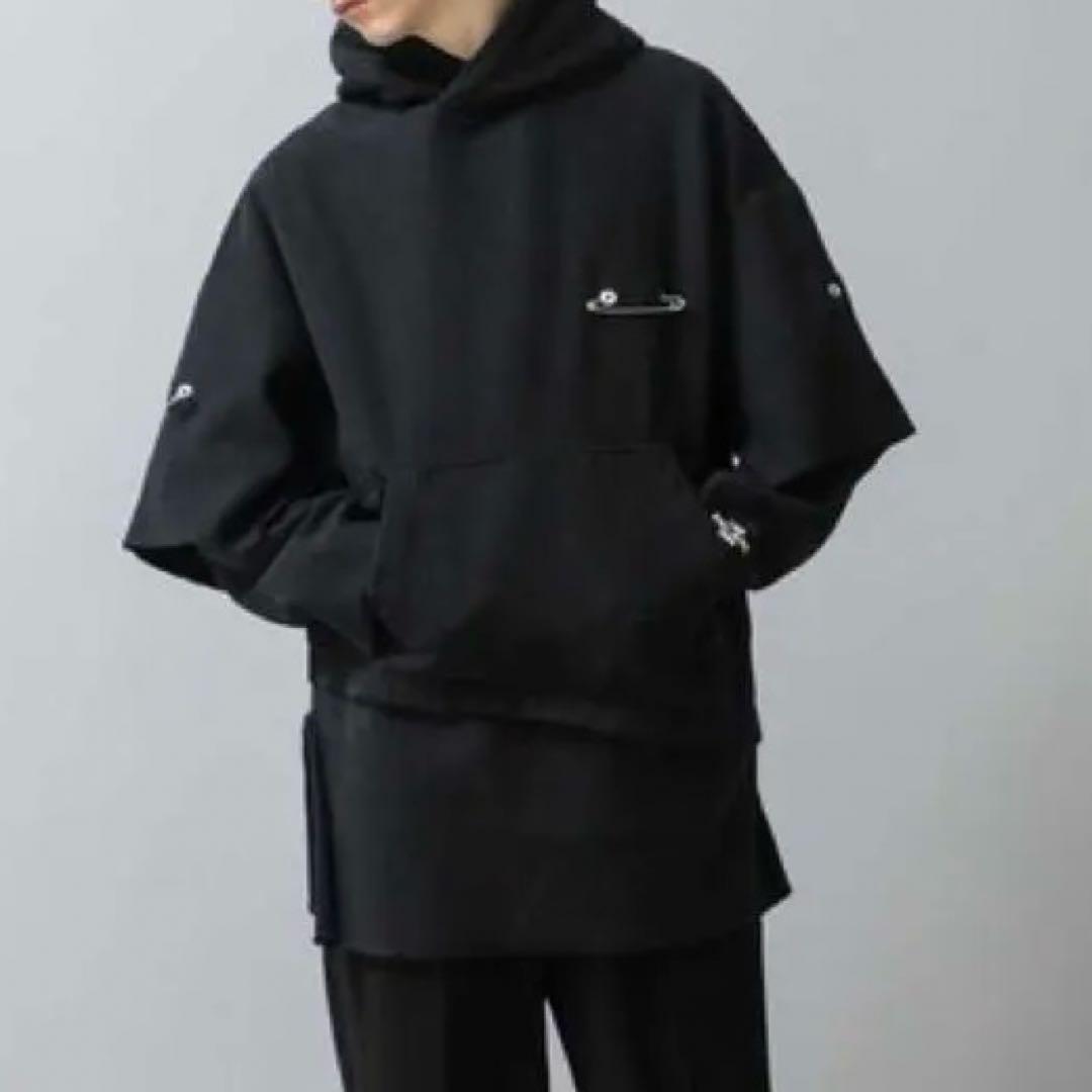 ALMOSTBLACKオールモストブラック レイヤードパーカー ゆず　北川悠仁