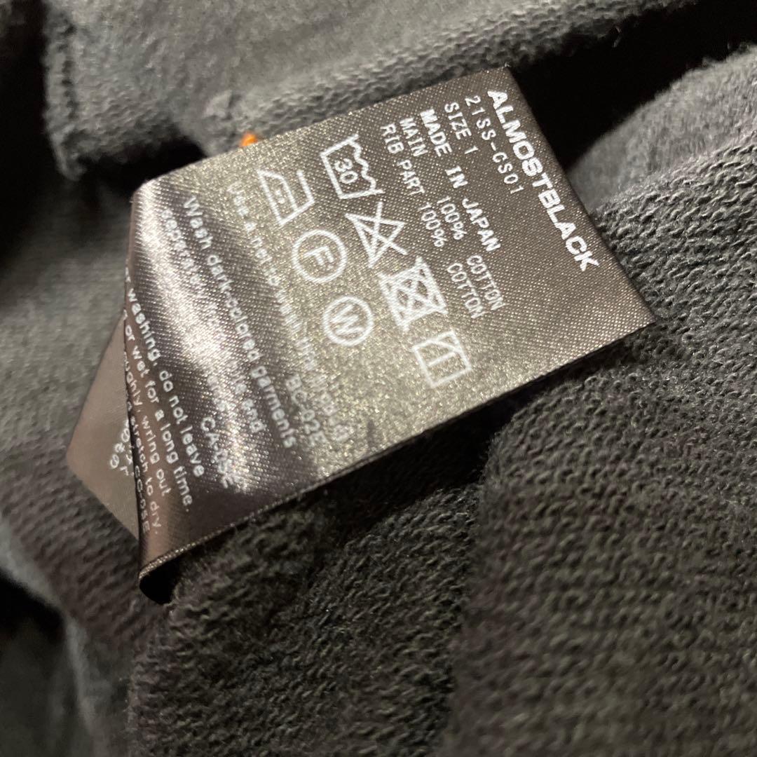 ALMOSTBLACKオールモストブラック レイヤードパーカー ゆず　北川悠仁