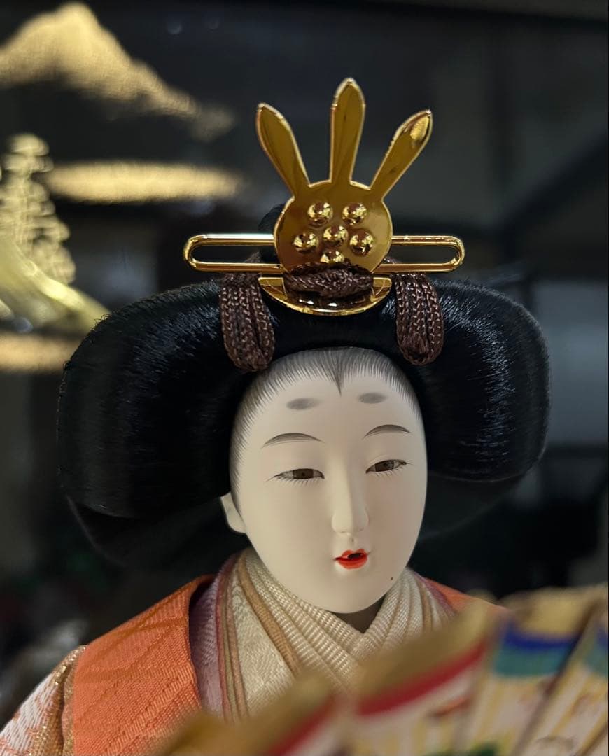 【美品】極上特選三月雛人形　親王飾り　壽誠作　『丹秀雛』　ガラスケース入り