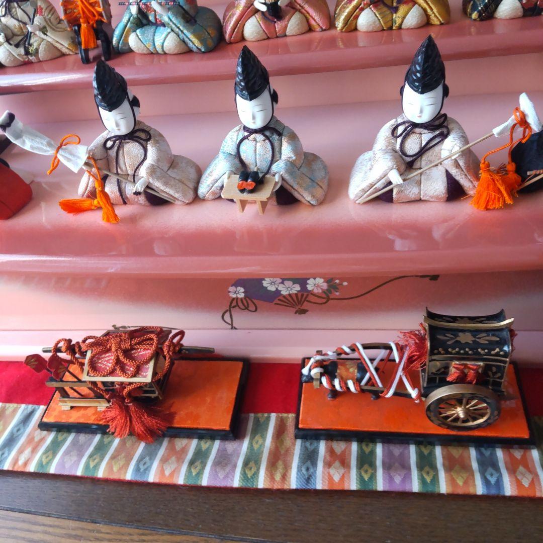 雛人形 お雛様 小さな三段飾り 15人飾り