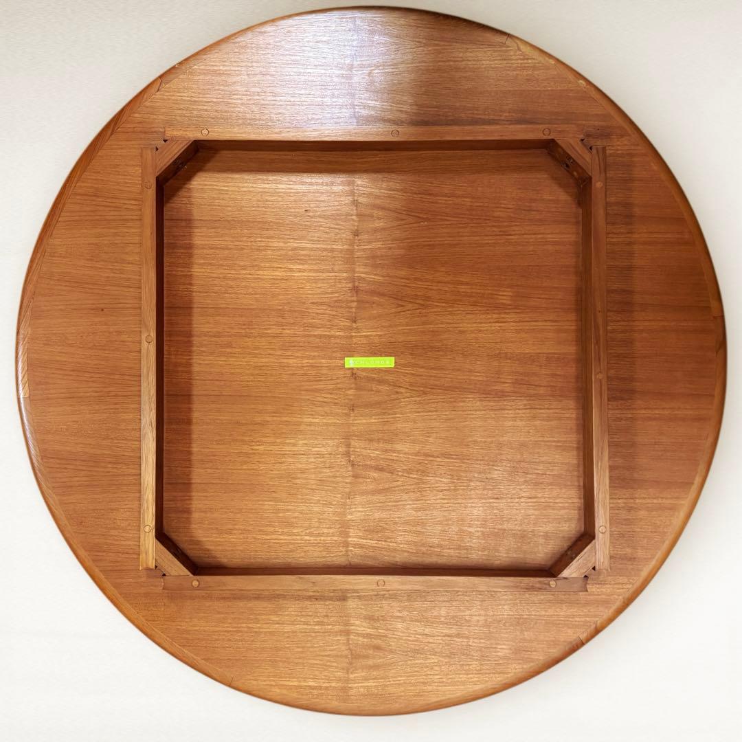 クロロス CHLOROS 円形 ダイニングテーブル 幅100cm チーク材