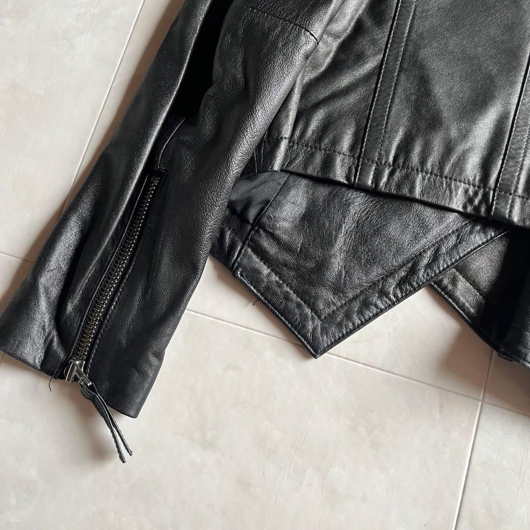 美品✨GRACE CONTINENTAL レザーライダースジャケット 黒 36