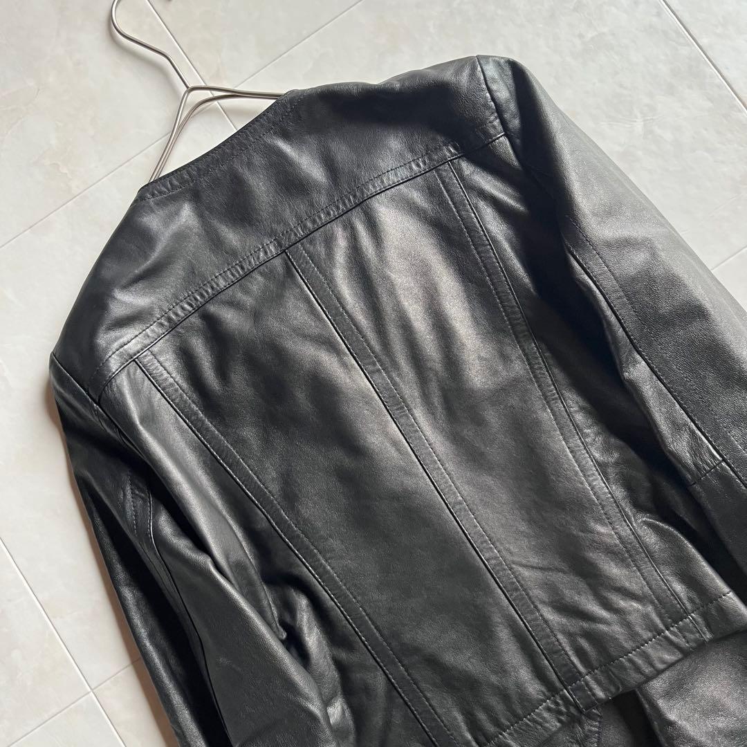 美品✨GRACE CONTINENTAL レザーライダースジャケット 黒 36