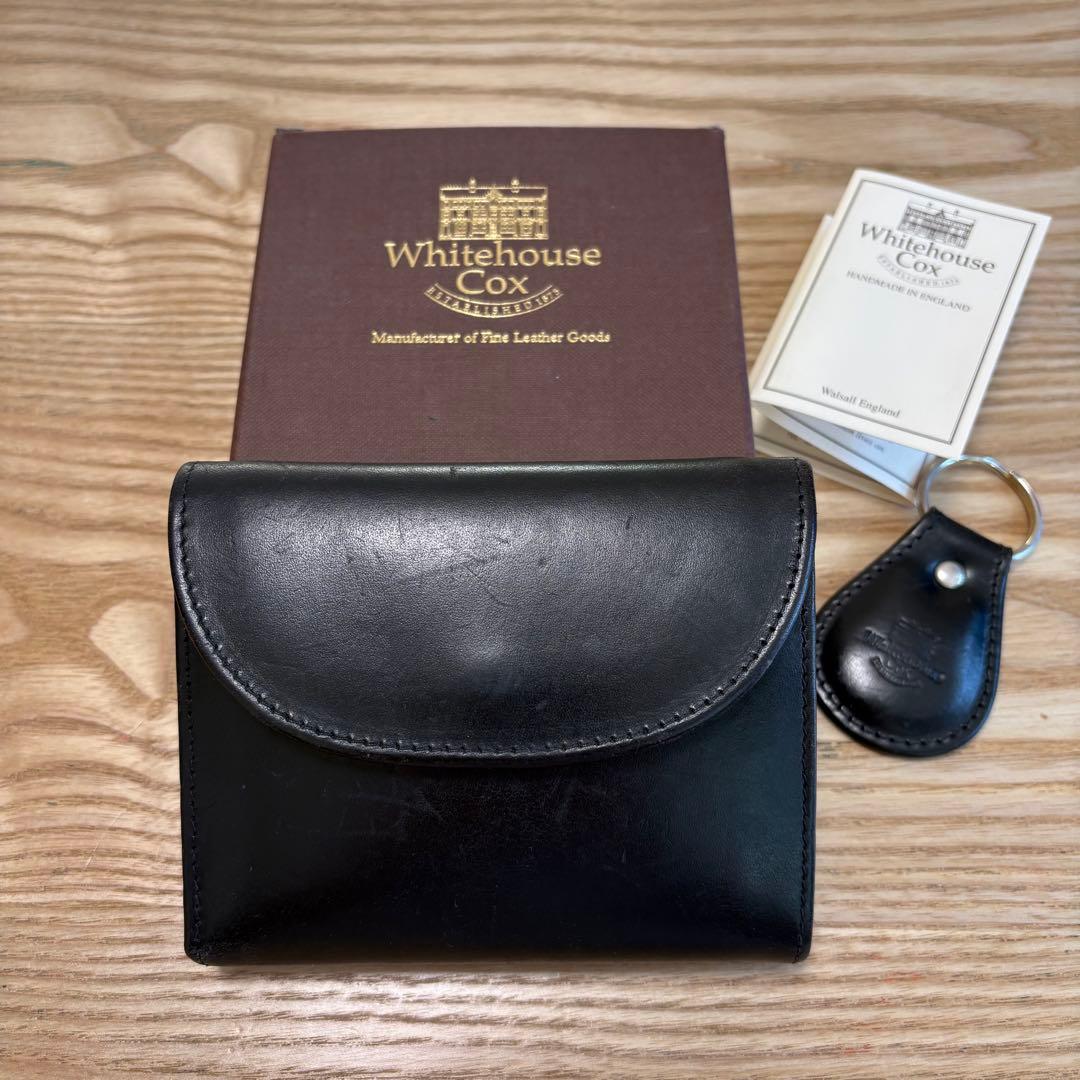 ホワイトハウスコックス 三つ折り財布 ブラック BEORMA べオーマ