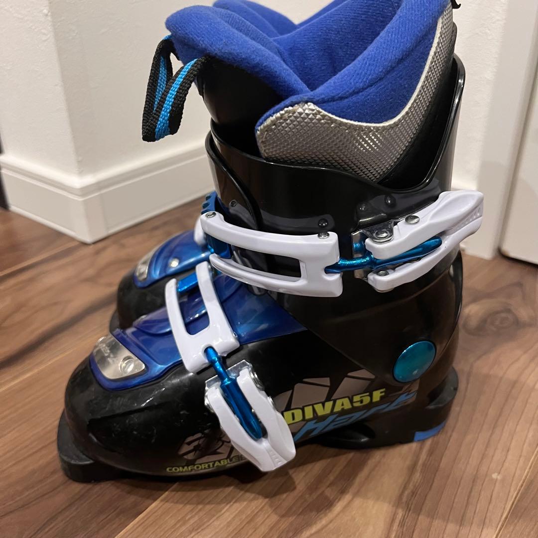 ジュニアスキーROCKER X8 板　ブーツ19㎝　ストック80スキー3点セット