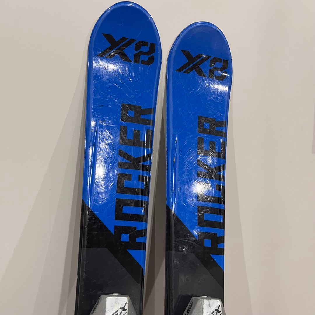 ジュニアスキーROCKER X8 板　ブーツ19㎝　ストック80スキー3点セット